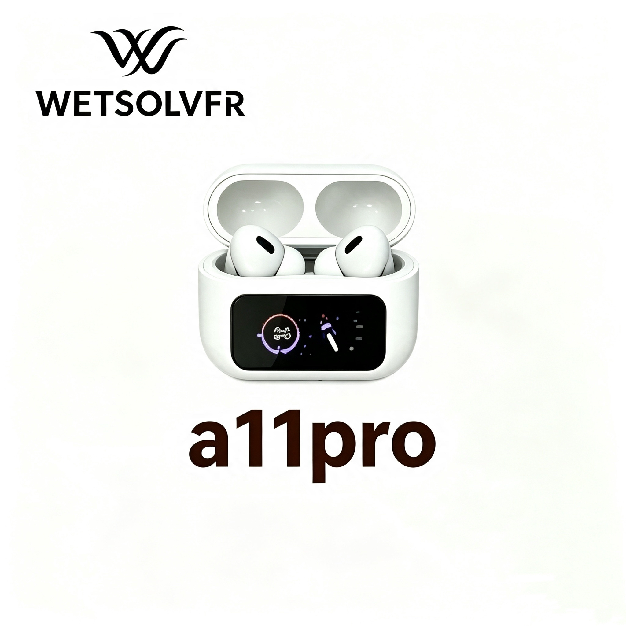 The new A11PRO wireless Bluetooth headphones are an in-ear sports phone with high-quality sound details Picture
