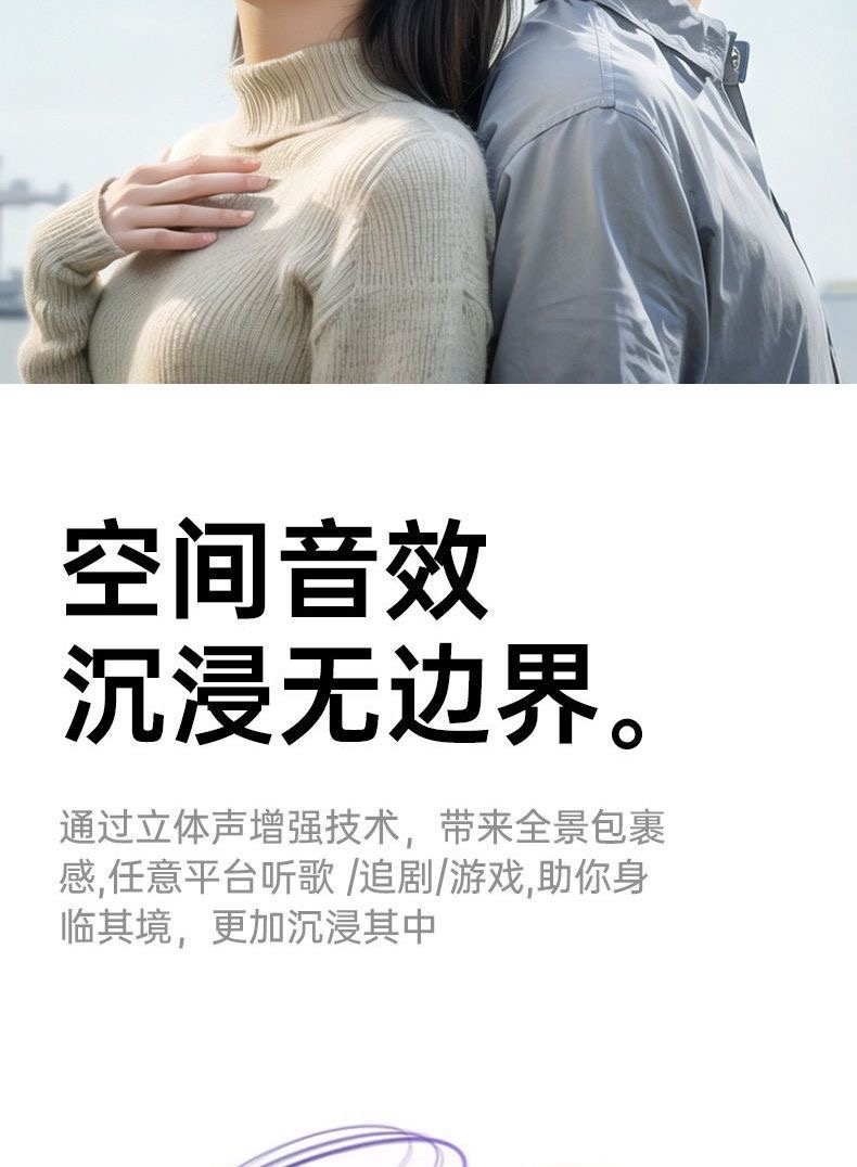 ai translation in-ear battery digital display headphones, Bluetooth wireless sports noise-cancelling Bluetooth headphones, ultra-long battery life pic 3