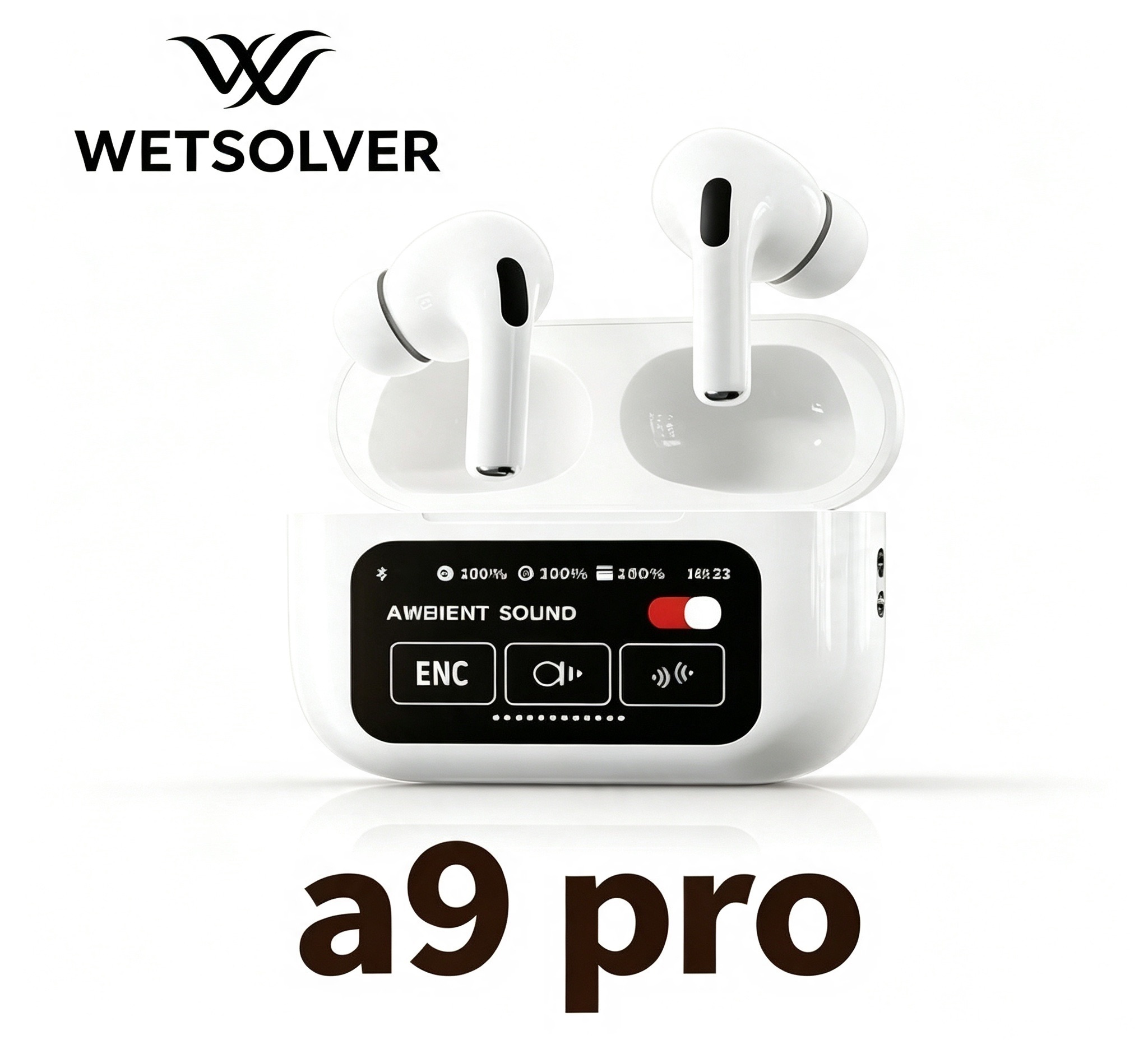 This wireless Bluetooth headset is multi-functional, long-lasting, ANC noise-cancelling, and compatible with both Android and Apple devices