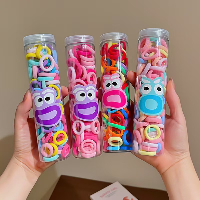 Candy-colored hair bands and headbands do not damage hair. A complete box of high-elasticity hair bands, leather bands, women's hair accessories, and towel bands for wholesale
