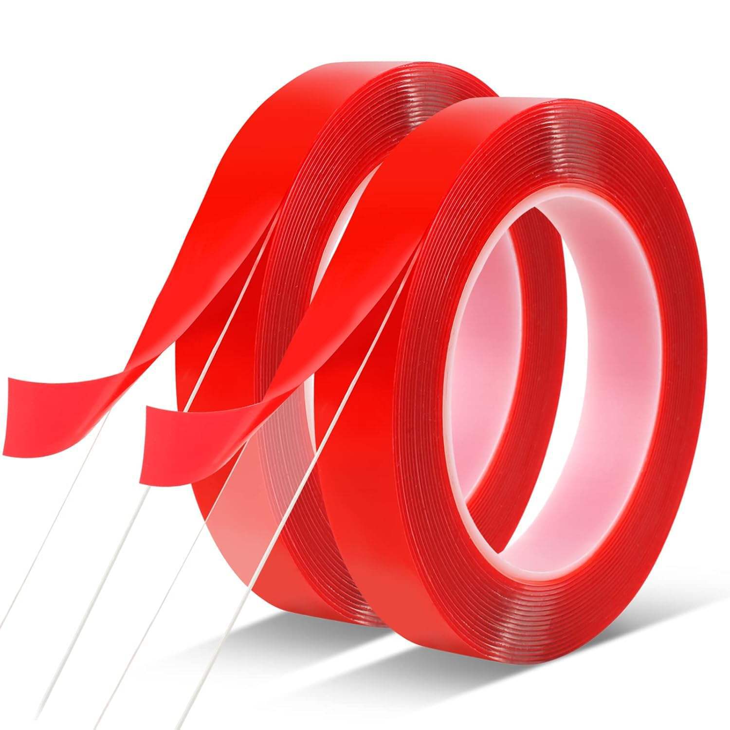 Red film double-sided transparent acrylic tape, no residue, no trace, hook waterproof magic sticker, high-viscosity Magic nano Application Scenario