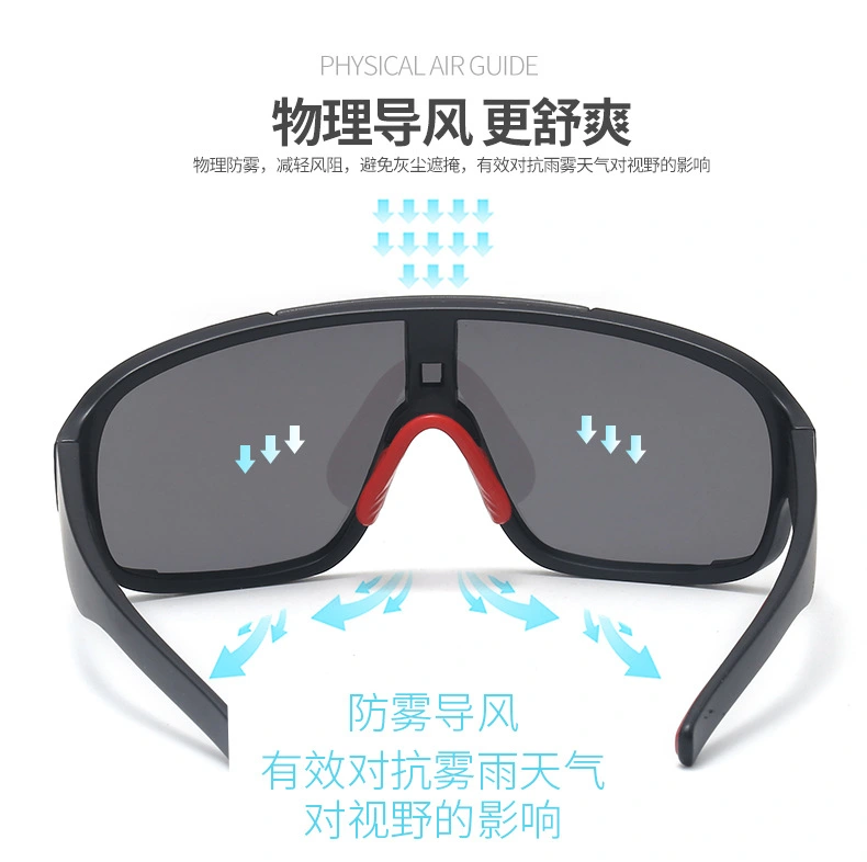 New sports glasses for men and women, windproof sunglasses for bicycles, trendy sunglasses wholesale, outdoor cycling glasses detail image 3