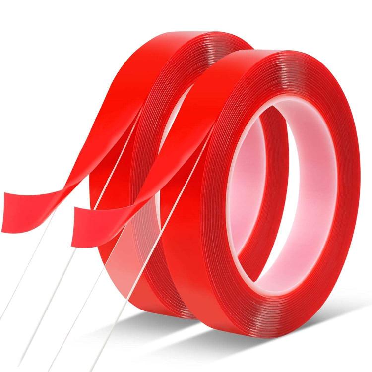 Red film double-sided transparent acrylic tape, no residue, no trace, hook waterproof magic sticker, high-viscosity Magic nano pic 12