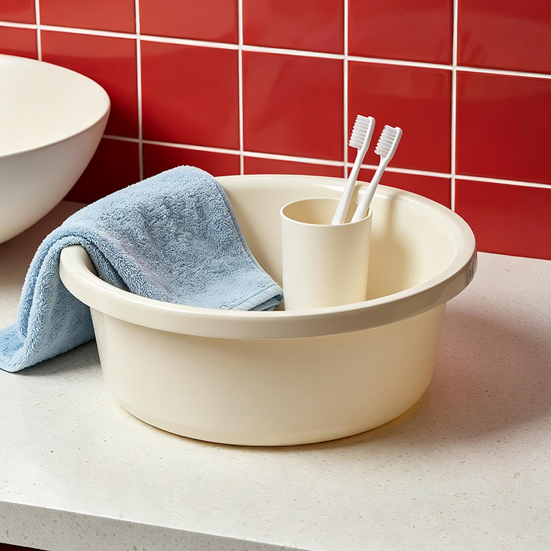 S137-1132 [Retro Red Flower] High Appearance level Washbasin for Students living in school dormitory, household for washing clothes and water Specification image