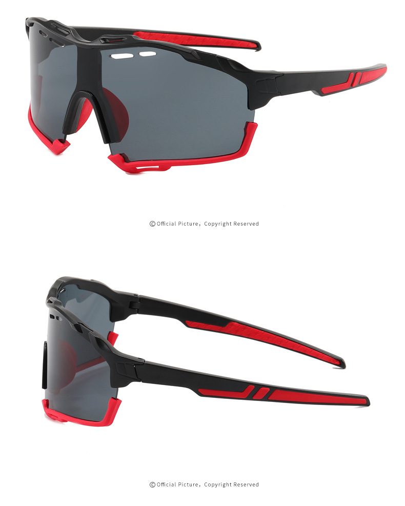 Wholesale of mountaineering, marathon, running, outdoor sports sunglasses, men's and women's sunglasses, cross-border colorful cycling glasses from Europe and America detail image 11