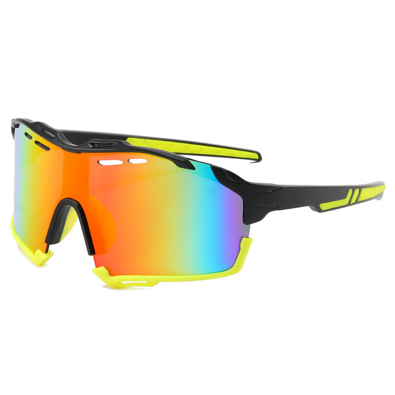 Wholesale of mountaineering, marathon, running, outdoor sports sunglasses, men's and women's sunglasses, cross-border colorful cycling glasses from Europe and America Specification image