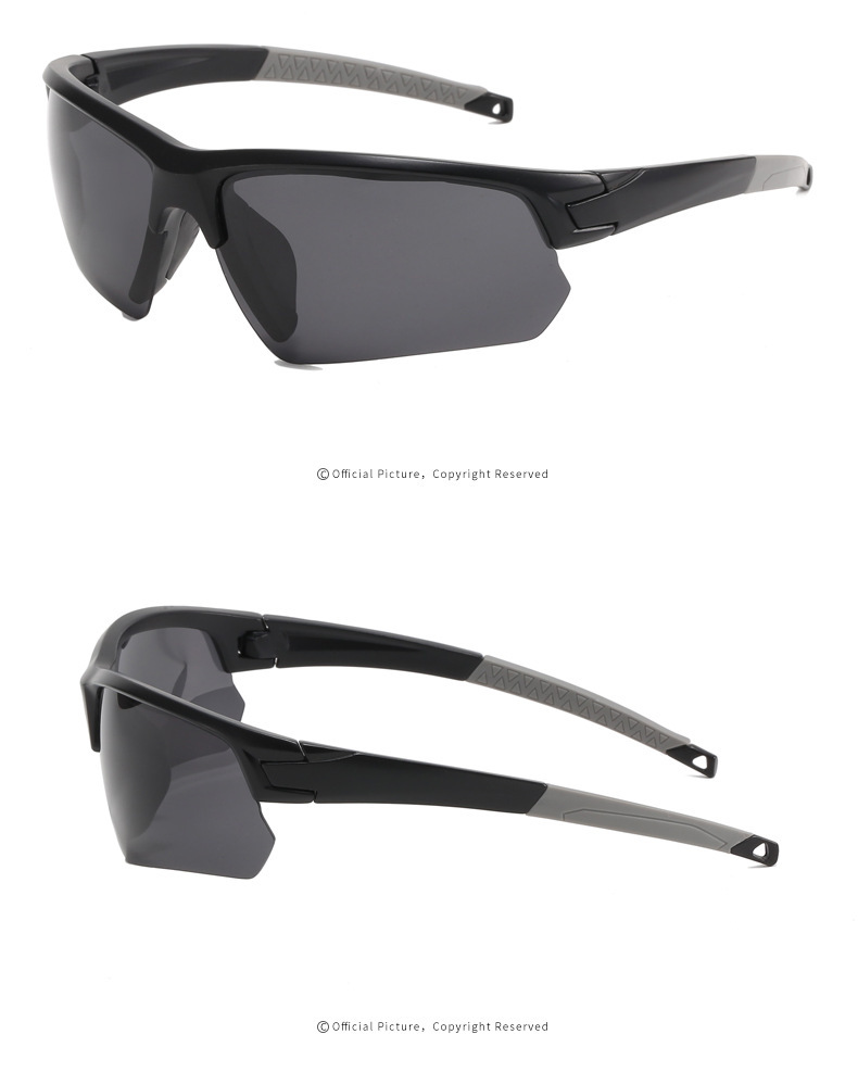 Windproof outdoor sports cycling glasses, new color-changing sunglasses, men's and women's dazzling polarized sunglasses detail image 12