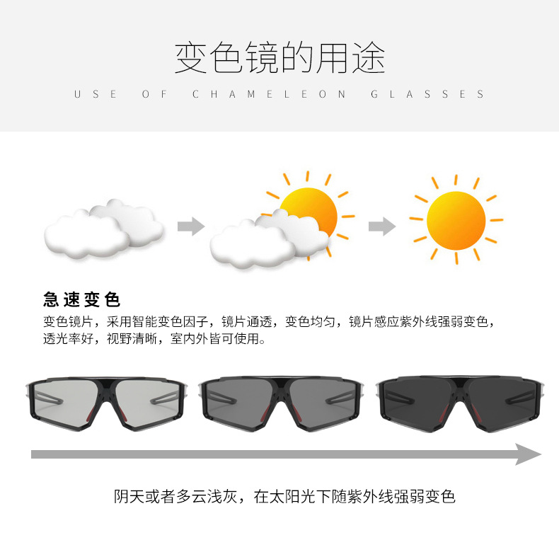 Cross-border new polarized sunglasses wholesale export cycling glasses UV protection sunglasses trend detail image 5