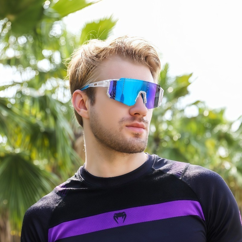 European and American cross-border sports glasses, mountain climbing eye protection, windproof, outdoor cycling sunglasses, driving polarized sunglasses details Picture