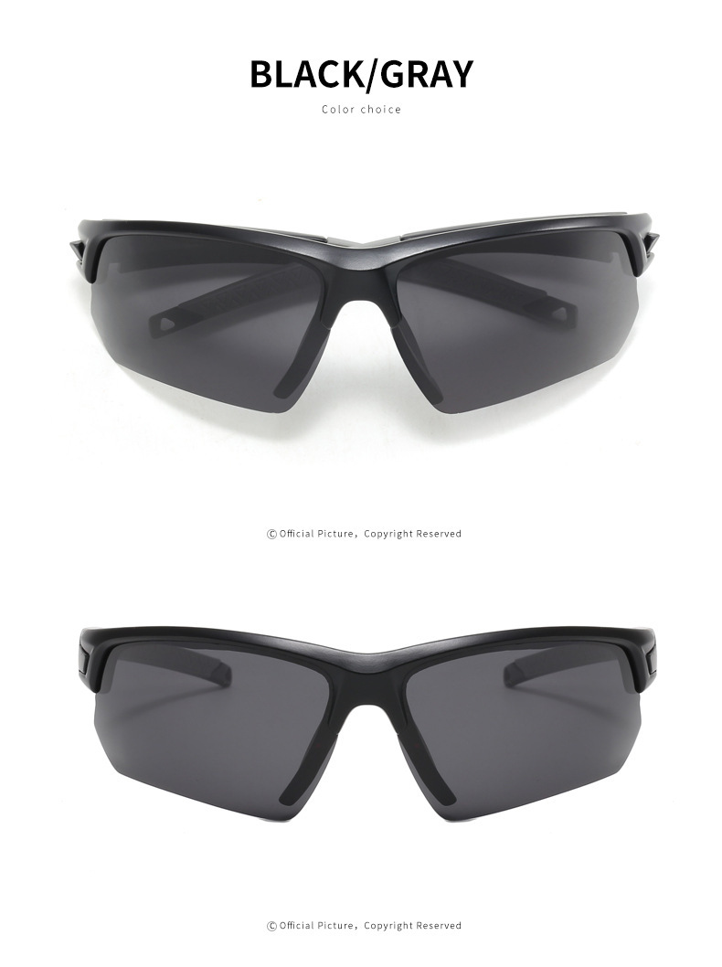 Windproof outdoor sports cycling glasses, new color-changing sunglasses, men's and women's dazzling polarized sunglasses detail image 11