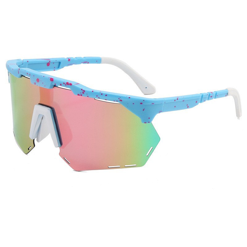 Wholesale of new polarized sunglasses, women's sun protection sunglasses, men's colorful sports windproof cycling glasses details Picture