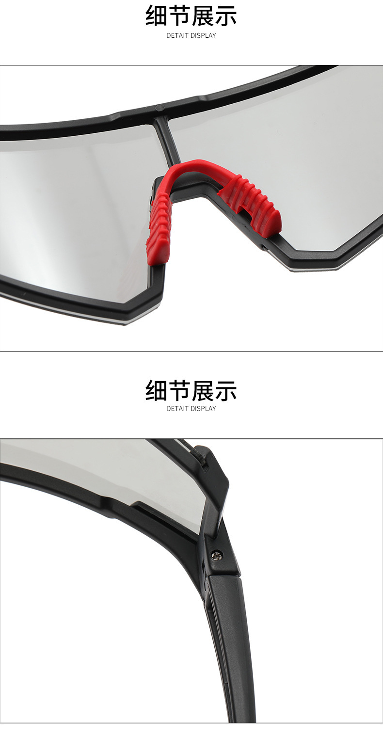 European and American cross-border sports glasses, mountain climbing eye protection, windproof, outdoor cycling sunglasses, driving polarized sunglasses detail image 12