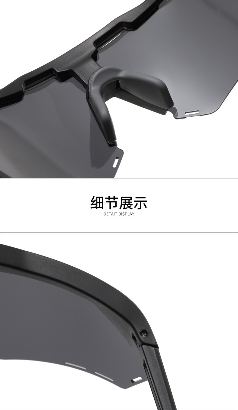 Wholesale of new polarized sunglasses, women's sun protection sunglasses, men's colorful sports windproof cycling glasses detail image 12