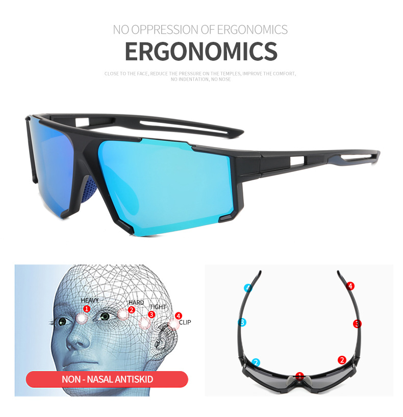Cross-border new polarized sunglasses wholesale export cycling glasses UV protection sunglasses trend detail image 7