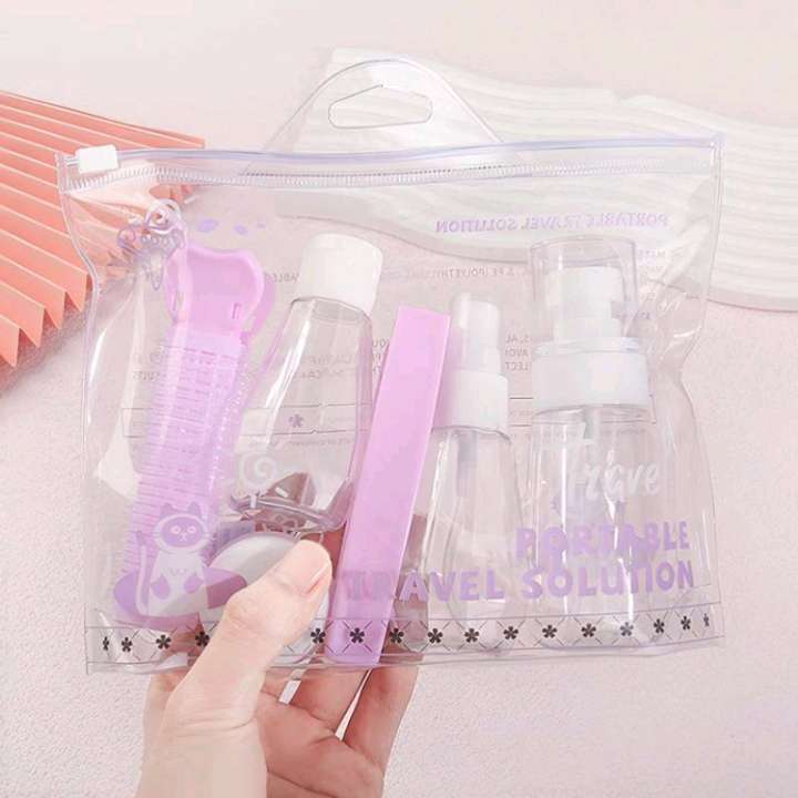 Venta directa de fábrica viaje portátil botella dividida más peluche clip plegable combo combo set Item Picture