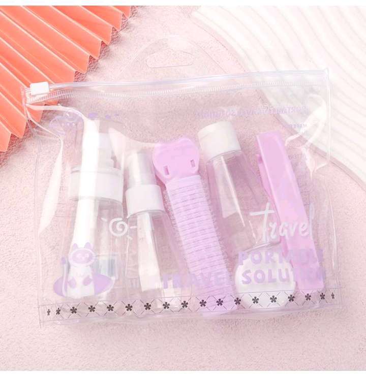 Venta directa de fábrica viaje portátil botella dividida más peluche clip plegable combo combo set detail image 4