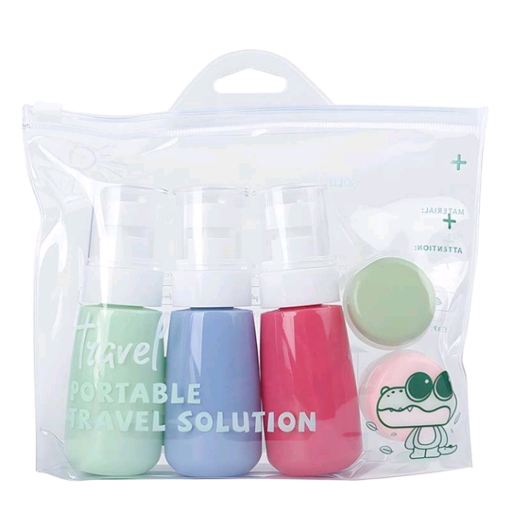 Venta directa de fábrica color especial forma botella de prensa botella de aerosol botella de crema viaje portátil juego de frascos dividido Application Scenario