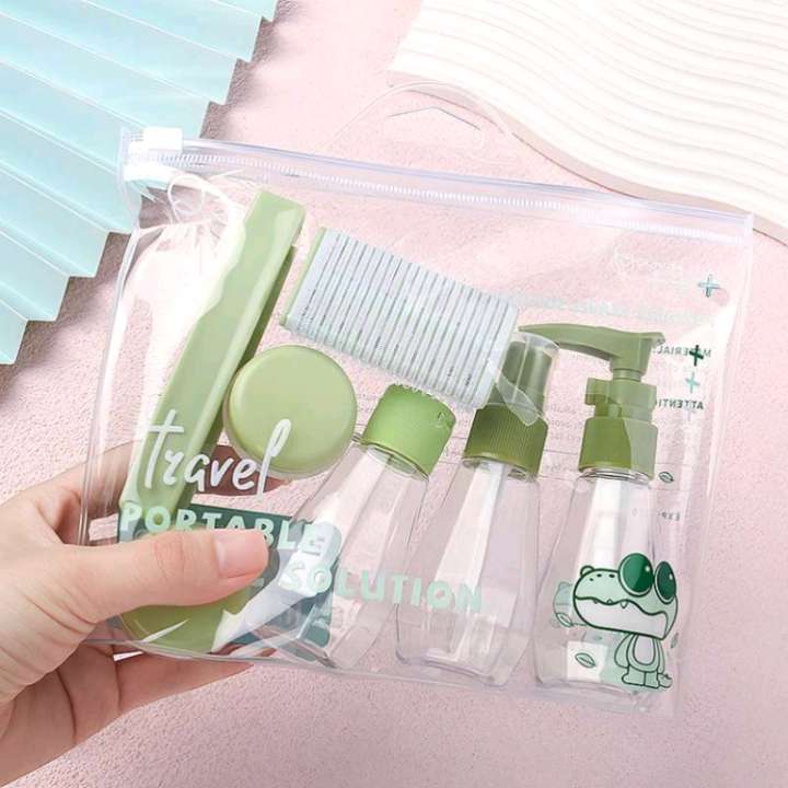 Factory direct sales of portable portioning bottle and hair roll folding comb set combination Application Scenario