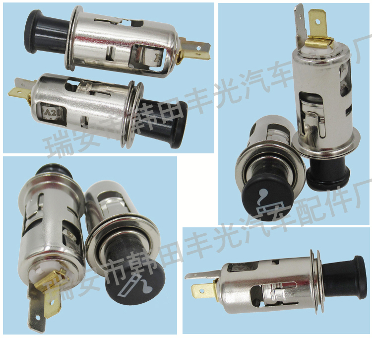 厂家直销 适用于大宇Matiz汽车车载点烟器镀白色96303458 12V 24V详情5