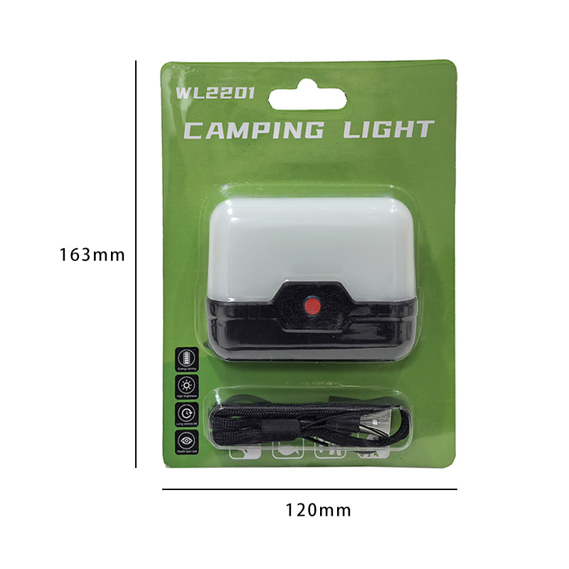 WL2201 luz de trabajo de tres colores luz de trabajo de todo el terreno recargable USB luz de trabajo de succión magnética luz de advertencia de tres fuentes de luz de tienda al aire libre luz de campamento luz de campamento luz de luz recargable linterna