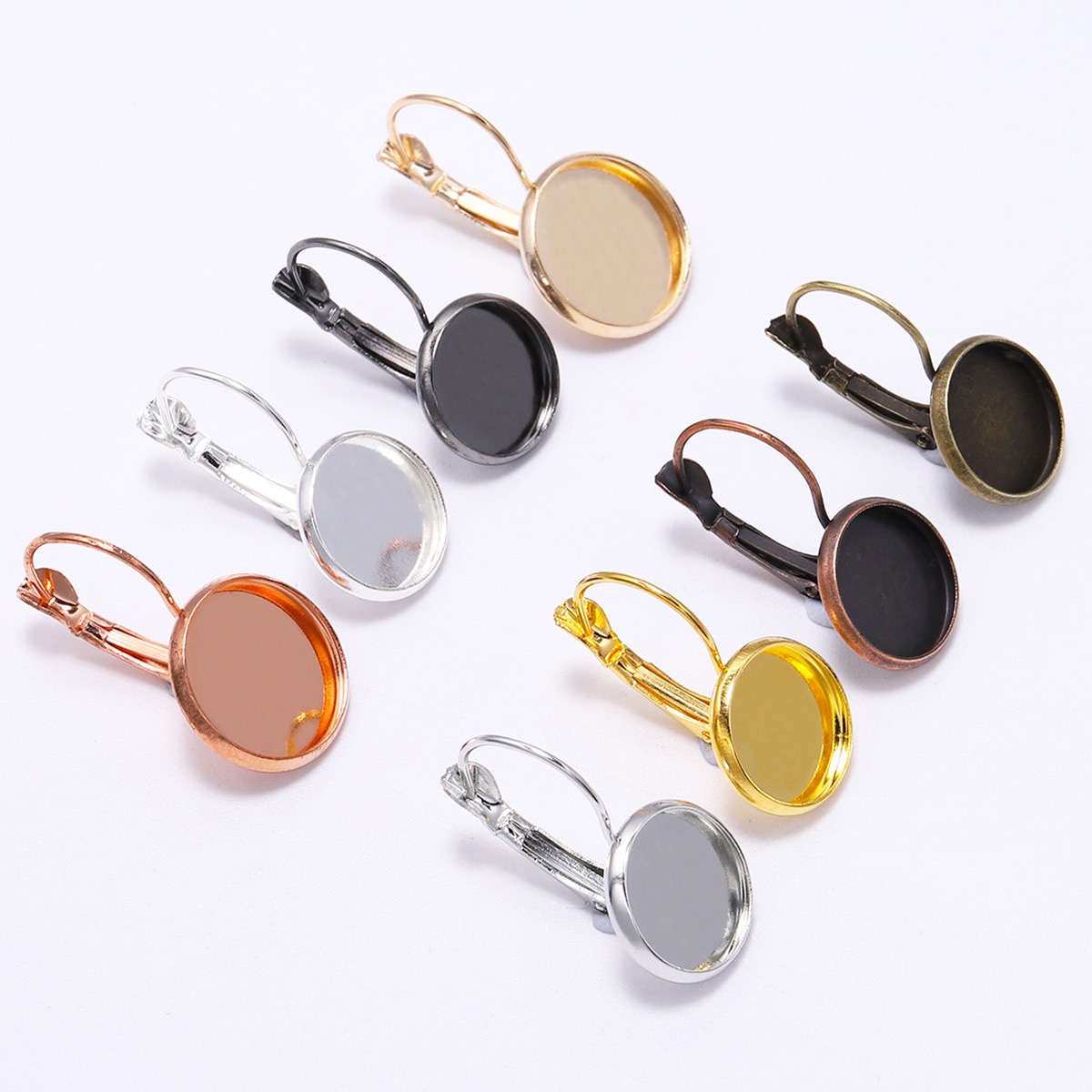DIY ear pins, ear studs, hanging accessories, semi-finished earrings, multiple specifications, inner diameters 8mm-20mm, factory direct sales and wholesale