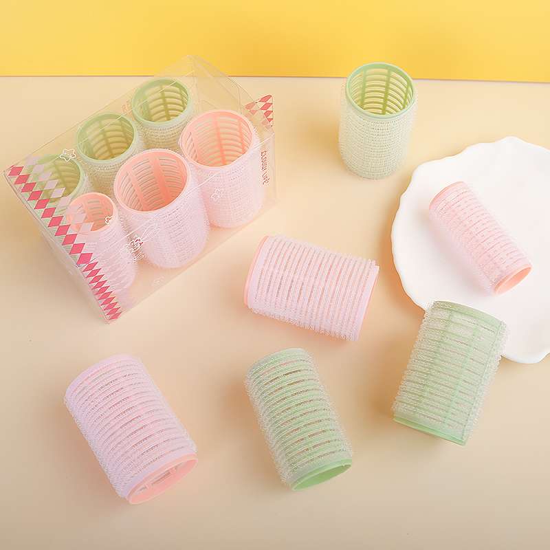 Factory direct sales of a set of six large, medium and small curling tubes, bangs, pear blossom hair and inner buckle hair curls detail image 8