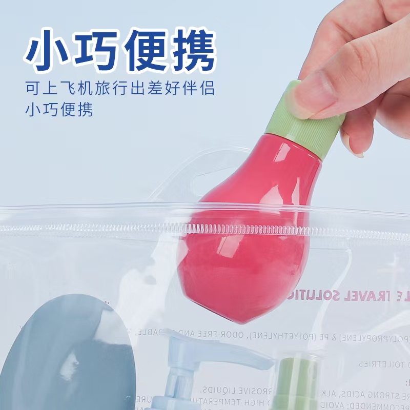 CL5341 Travel Portioning Bottle Set Portable Press Spray Empty Bottle skin care products Travel Storage portioning combination detail image 3