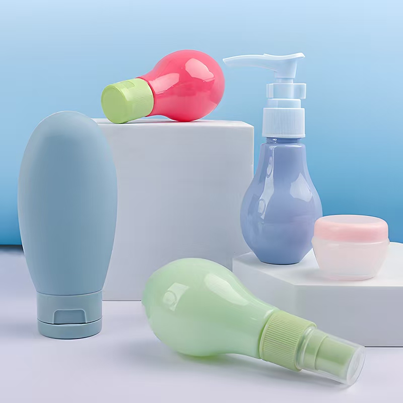 CL5341 Travel Portioning Bottle Set Portable Press Spray Empty Bottle skin care products Travel Storage portioning combination Item Picture