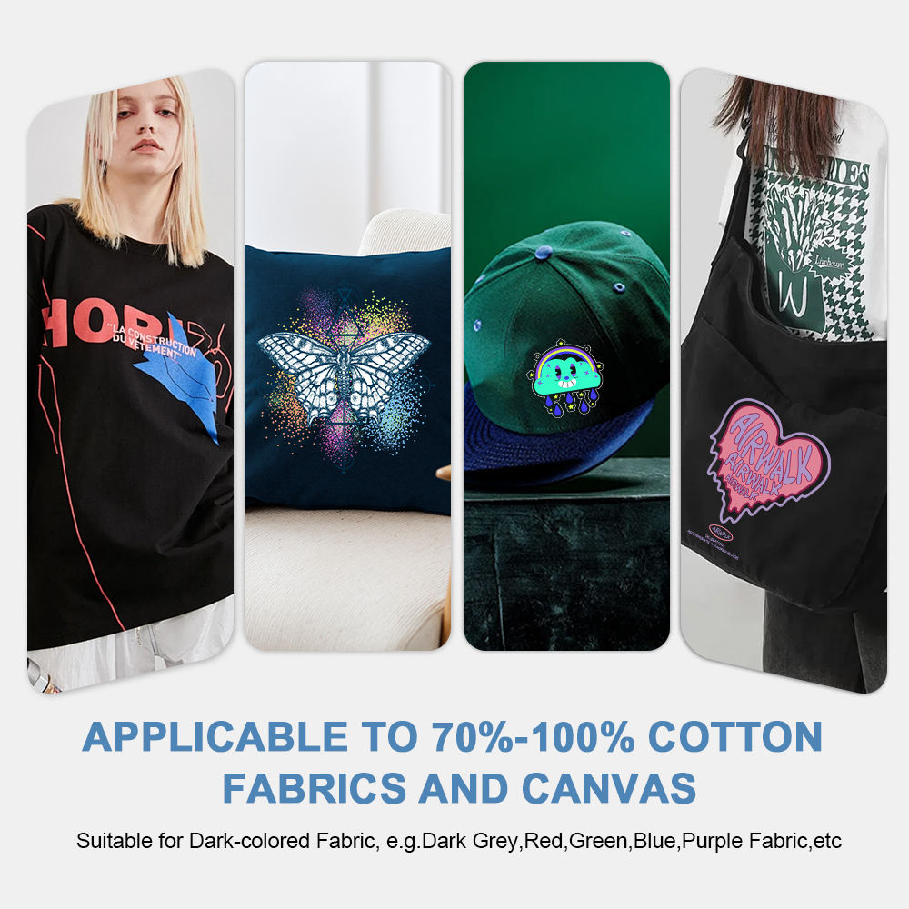 Papel de transferencia térmica papel de transferencia térmica papel de camiseta papel de transferencia térmica oscuro papel de transferencia térmica impresión inkjet papel fotográfico transferencia térmica PaperT papel de transferencia térmica Application Scenario