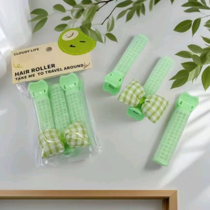 New checkered bow voluminous hair clip, bangs voluminous hair clip, perming styling zone clip, self-adhesive water spray details Picture