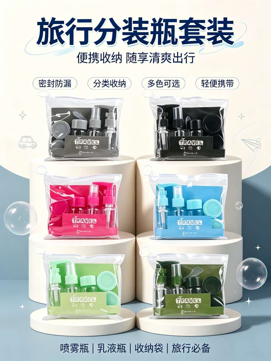 وعاء رذاذ متعدد الأغراض من نوع 30ML لعطور محلل فراغي مزود في وعاء يحتوي على مستحضرات تجميل محمولة detail image 2