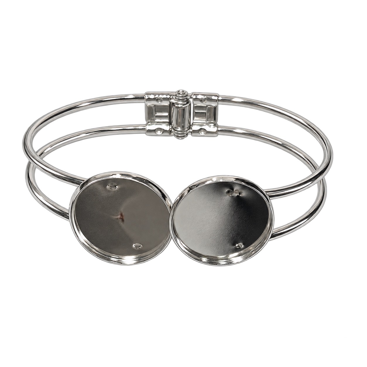 A variety of jewelry accessories, including double-layer open bracelets, round and oval heart-shaped five-pointed star bracelets, gold and silver bracelets, semi-finished products, wholesale and customization