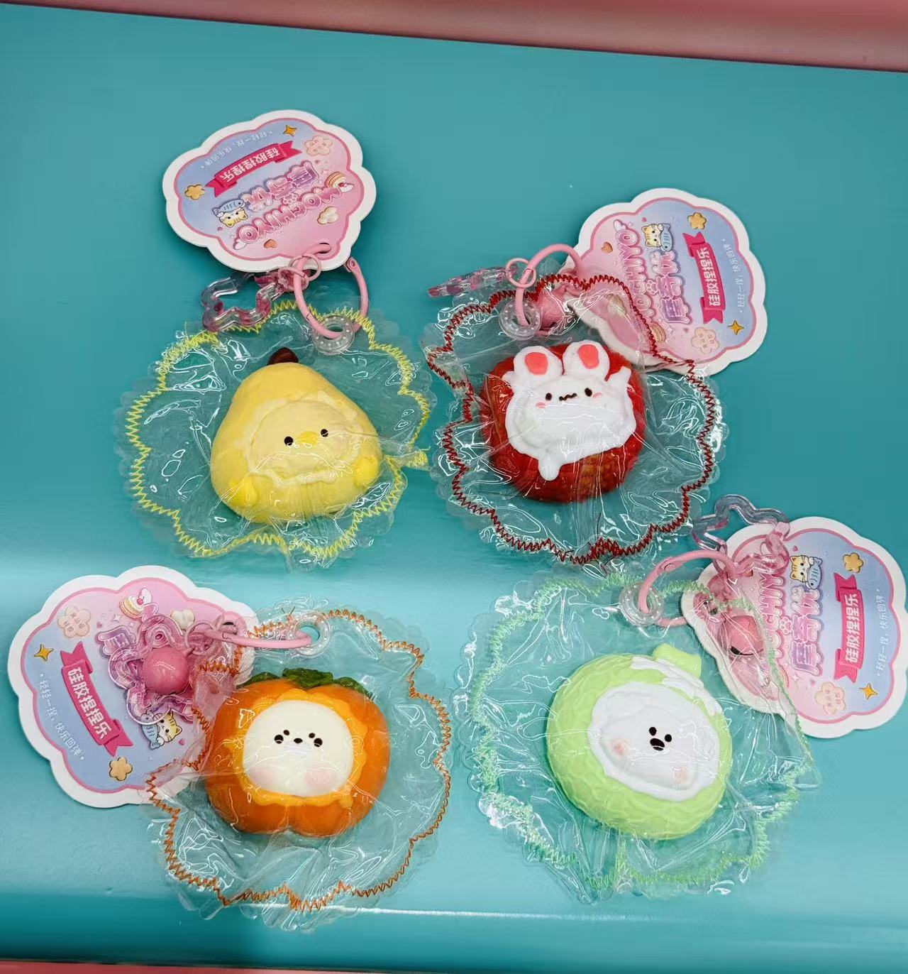 Pure handcrafted food-grade silicone molded durian Little Yellow Chicken sequence pic 2