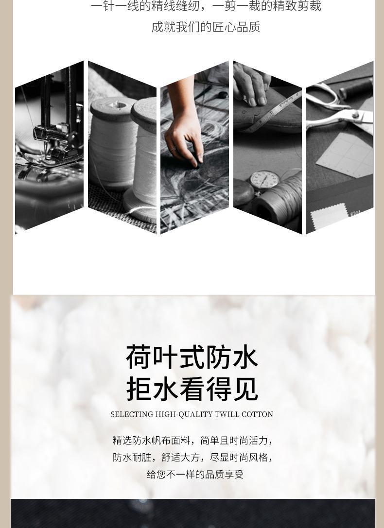 Customized canvas apron with logo printing, work clothes for waiters and waitresses in restaurants, coffee shops, hot pot restaurants, oil-proof and water-proof waistbands detail image 4