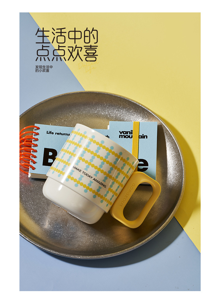 M80-5004 Home bathroom Toothbrush Cup, student cartoon Dot Dot Dormitory Cute mouthwash cup detail image 6