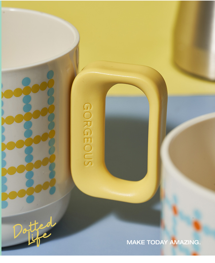M80-5004 Home bathroom Toothbrush Cup, student cartoon Dot Dot Dormitory Cute mouthwash cup detail image 7