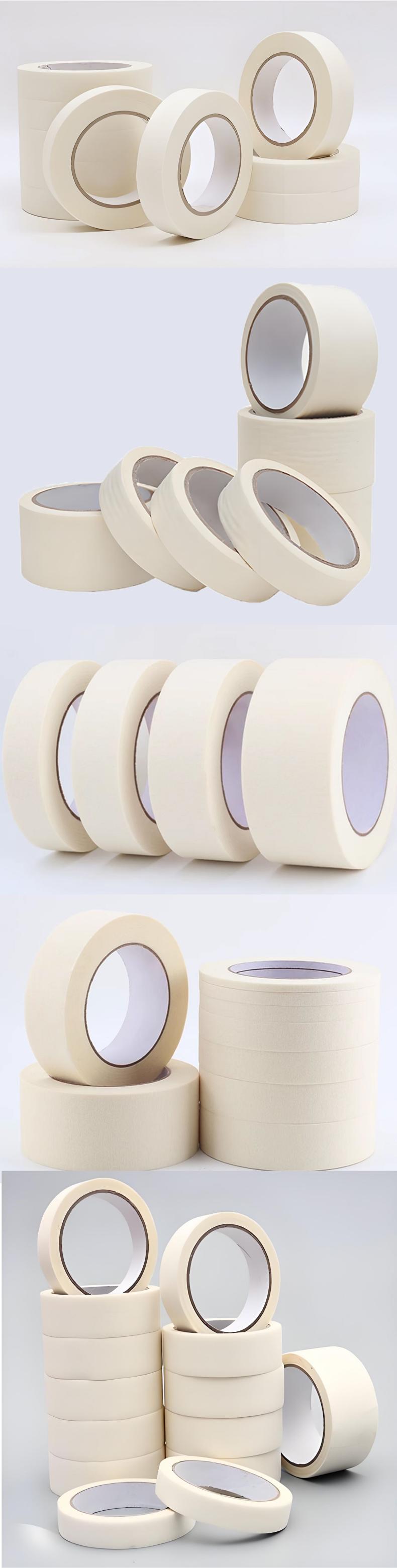 High-viscosity masking tape rolls, heat-resistant nano Teflon dot decorative pasting products, beige high-temperature resistant tape pic 9