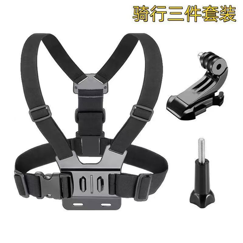 gopro first-person perspective camera for outdoor cycling with a phone stand on the chest detail image 2
