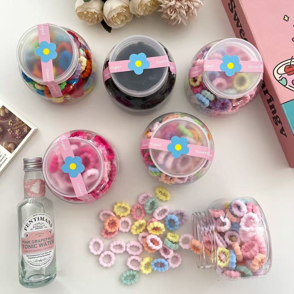 Leopard print large intestine hair band, colorful plush hair accessory, children's storage box, hair band, hair accessory and headwear matching products