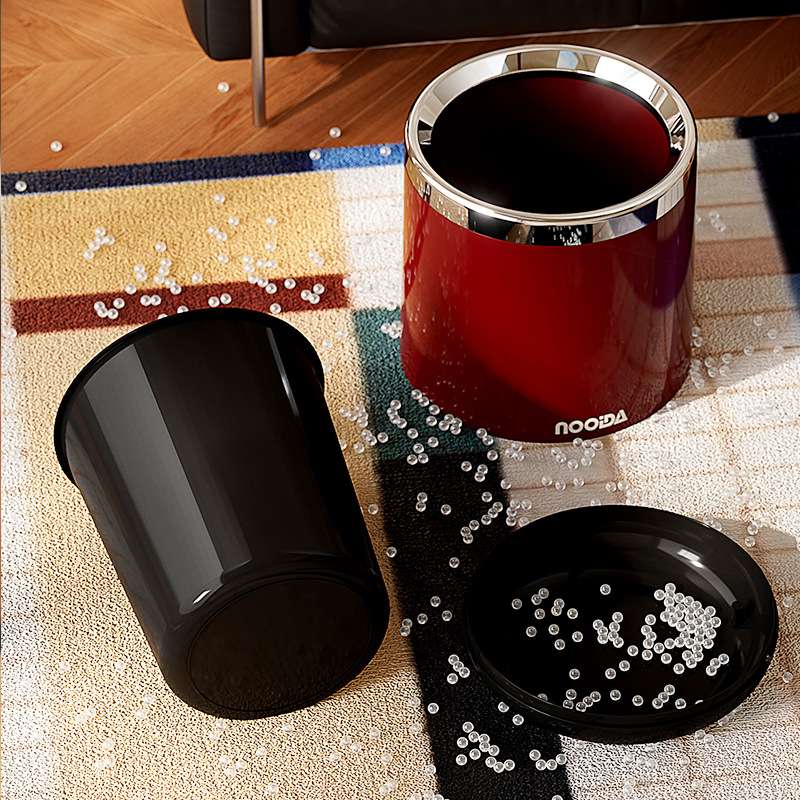 N22-N9388 Household living room, high appearance level trash can, indoor office, living room, kitchen, round, uncovered Specification image
