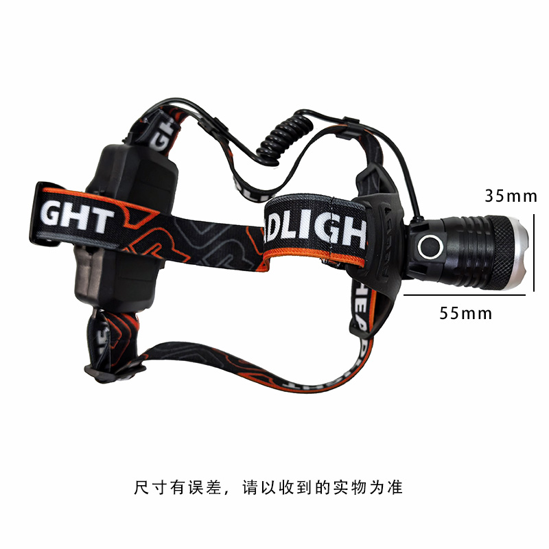 W522 Headlamp USB charging telescopic adjustable focus white laser headlamp, cycling headlamp, outdoor camping lamp, miner's lamp, repair headlamp, camping lamp, fishing lamp Specification image