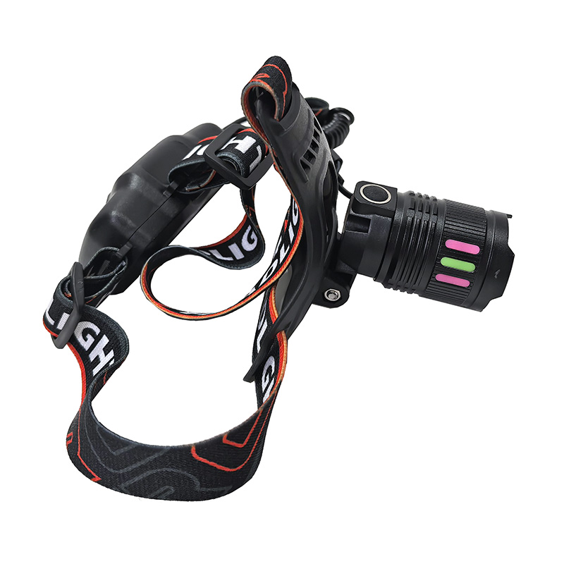 W520 luz de tira brillante USB recargable retráctil luz láser blanco ajustable luz de cabeza bicicleta luz de camping al aire libre lámpara de mina luz de cabeza de mantenimiento luz de camping luz de pesca Item Picture