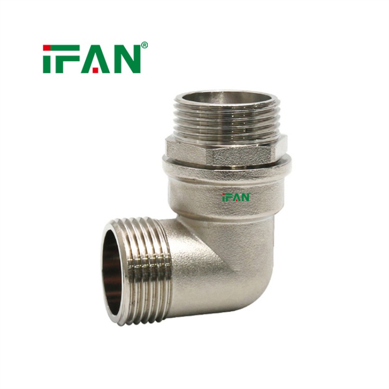 IFAN Premium Plated Plumbing Fitting – Male Thread Elbow