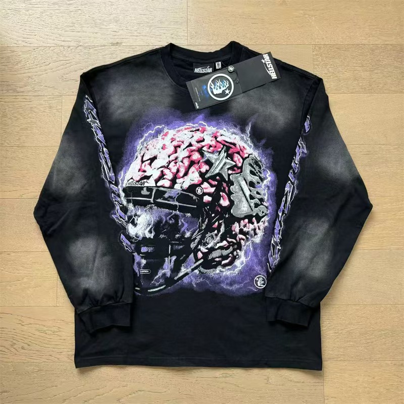 Cross-border real shot Hell Star waterprint short-sleeved T-shirt 250g cotton couple hoodie pure cotton short-sleeved clothes men's short-sleeved trendy T-shirt Short-sleeved T-shirt Cotton short-sleeved Application Scenario