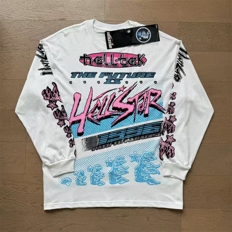 Cross-border real shot Hell Star waterprint short-sleeved T-shirt 250g cotton couple hoodie pure cotton short-sleeved clothes men's short-sleeved trendy T-shirt Short-sleeved T-shirt Cotton short-sleeved