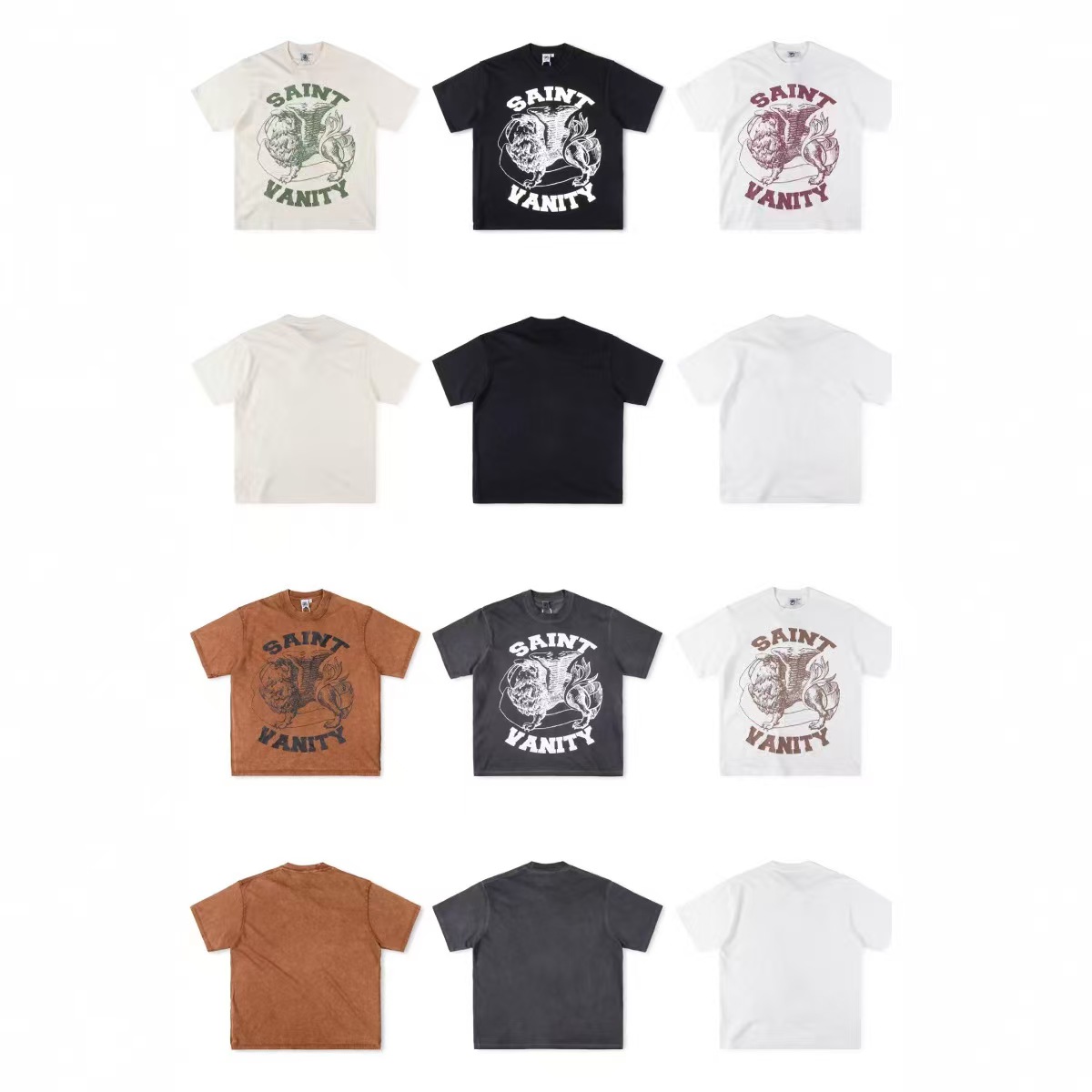 In 2026, SAINT, a cross-border male and female couple in foreign trade, features riveted embroidery, buckles, letter prints and casual short designs