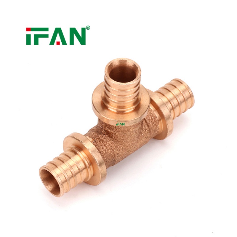 IFAN China Factory Bronze PEX Compression Fittings Tee