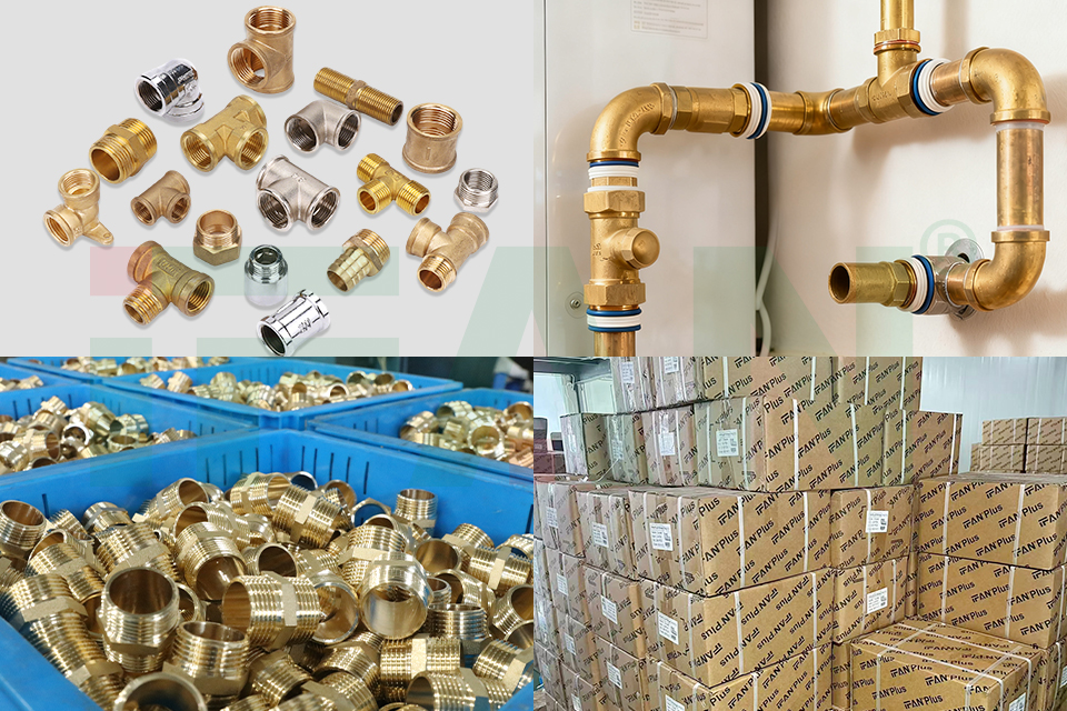IFAN Made-in-China Thickened Brass Tee Fitting pic 2