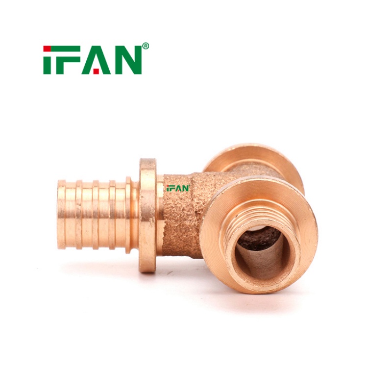 IFAN China Factory Bronze PEX Compression Fittings Tee Specification image