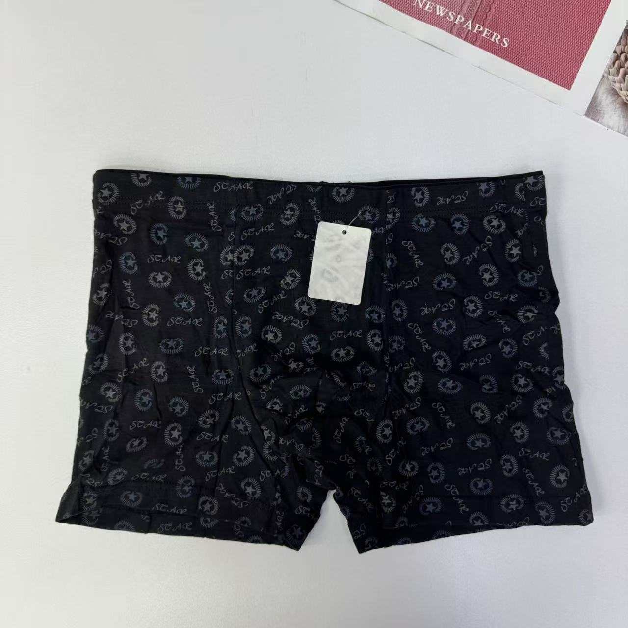 6355# Ivory Coast export Men's briefs Trendy Star Letter printed Men's underwear Plus-size men's briefs QNI details Picture